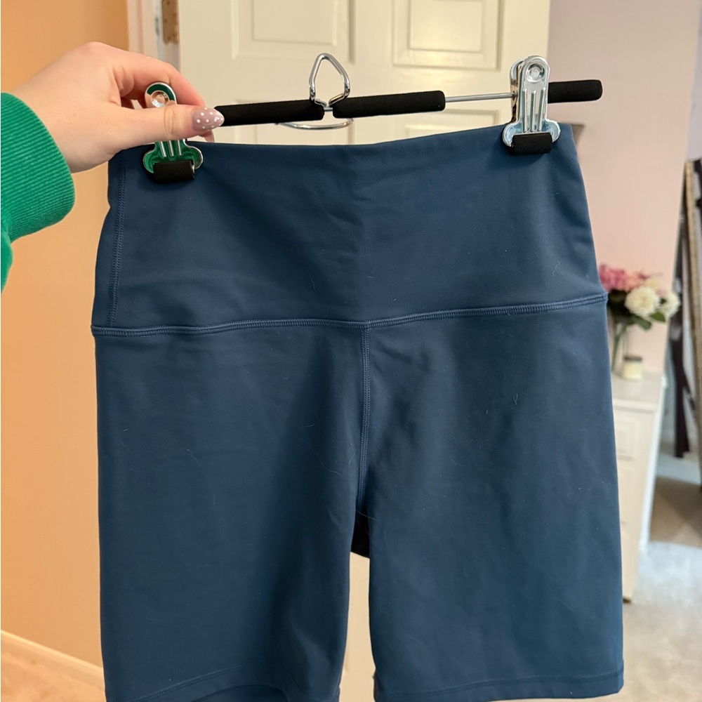 SET Active Blue Bike Shorts High-Waisted Performance